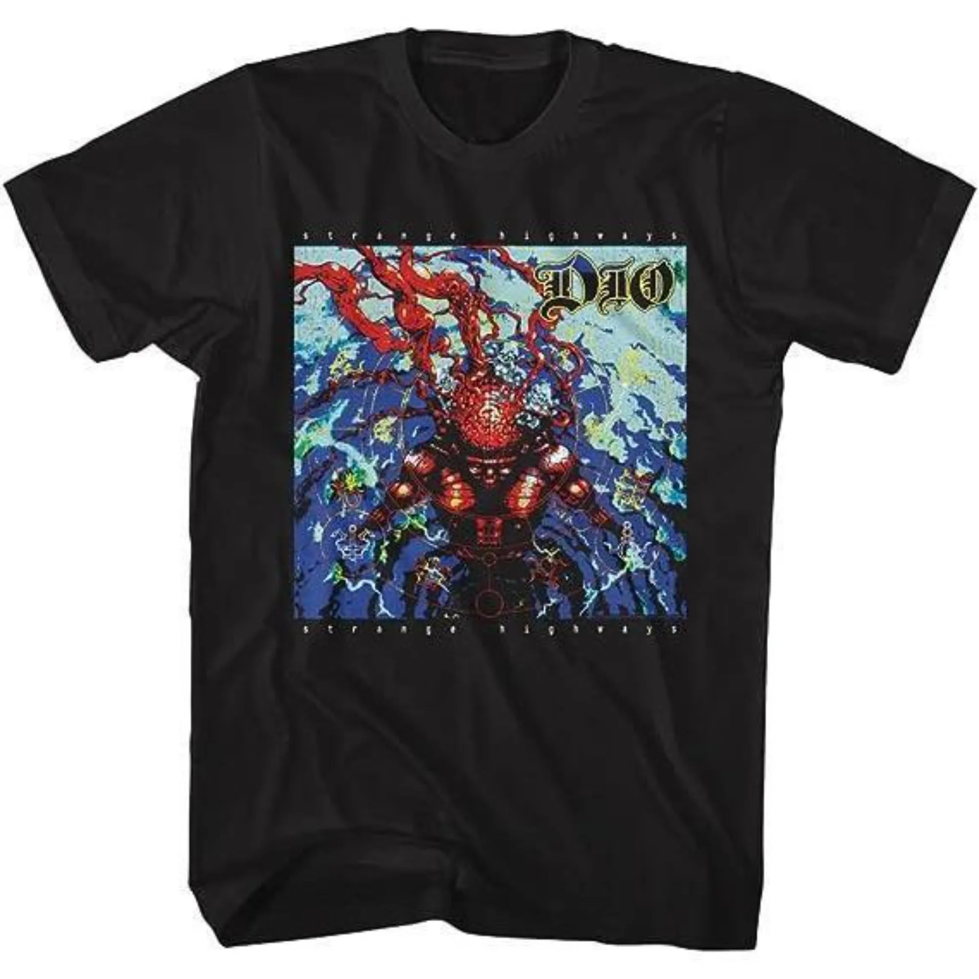 تي شيرت صيفي للرجال DIO Rock Band Heavy Metal Rock Band American Retro بأكمام قصيرة تي شيرت Unseix ملابس صيفية مطبوعة كبيرة الحجم #3