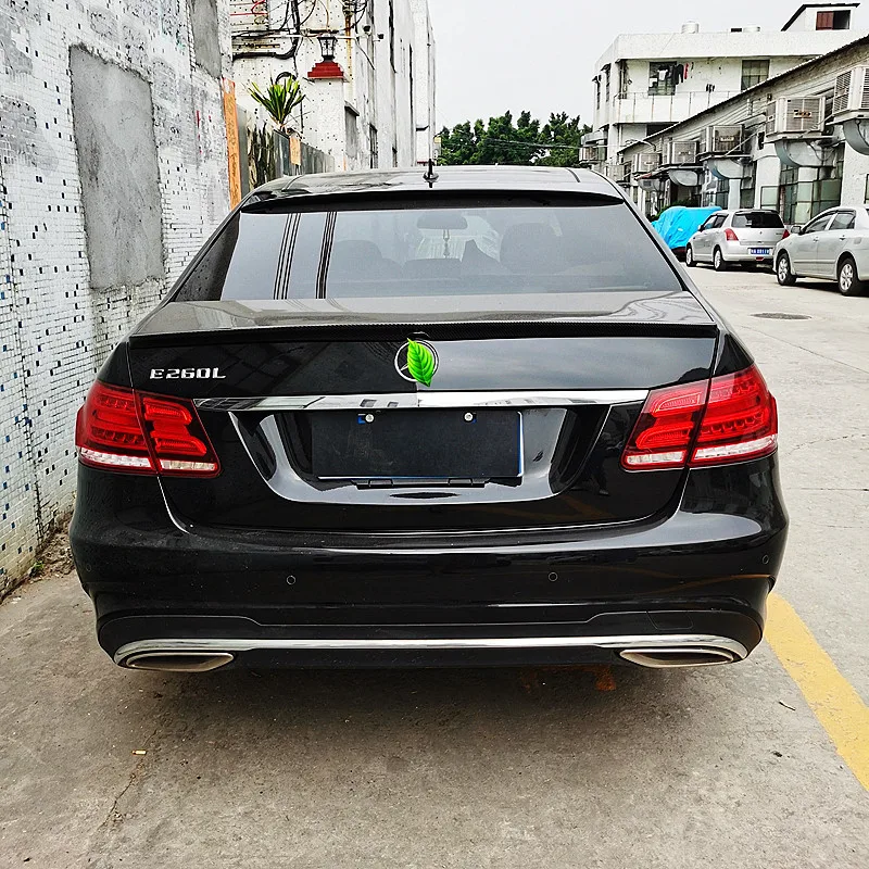 For 2008-2015 Mercedes Benz E-Class W212 E180 E200 E260 E300 E320 Sedan 4 Door Rear windshield Trunk Lid Car Spoiler Wings Part view 3