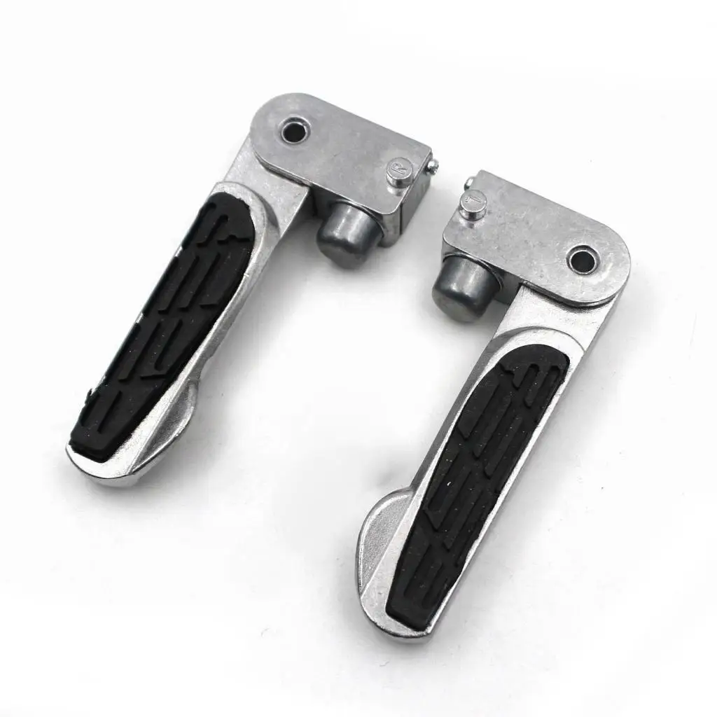 1 Pair Motorcycle Foot Pegs Accessory Aluminum Alloy Easy to Install Replacement Repair Parts Rear Footrest for Zoomer