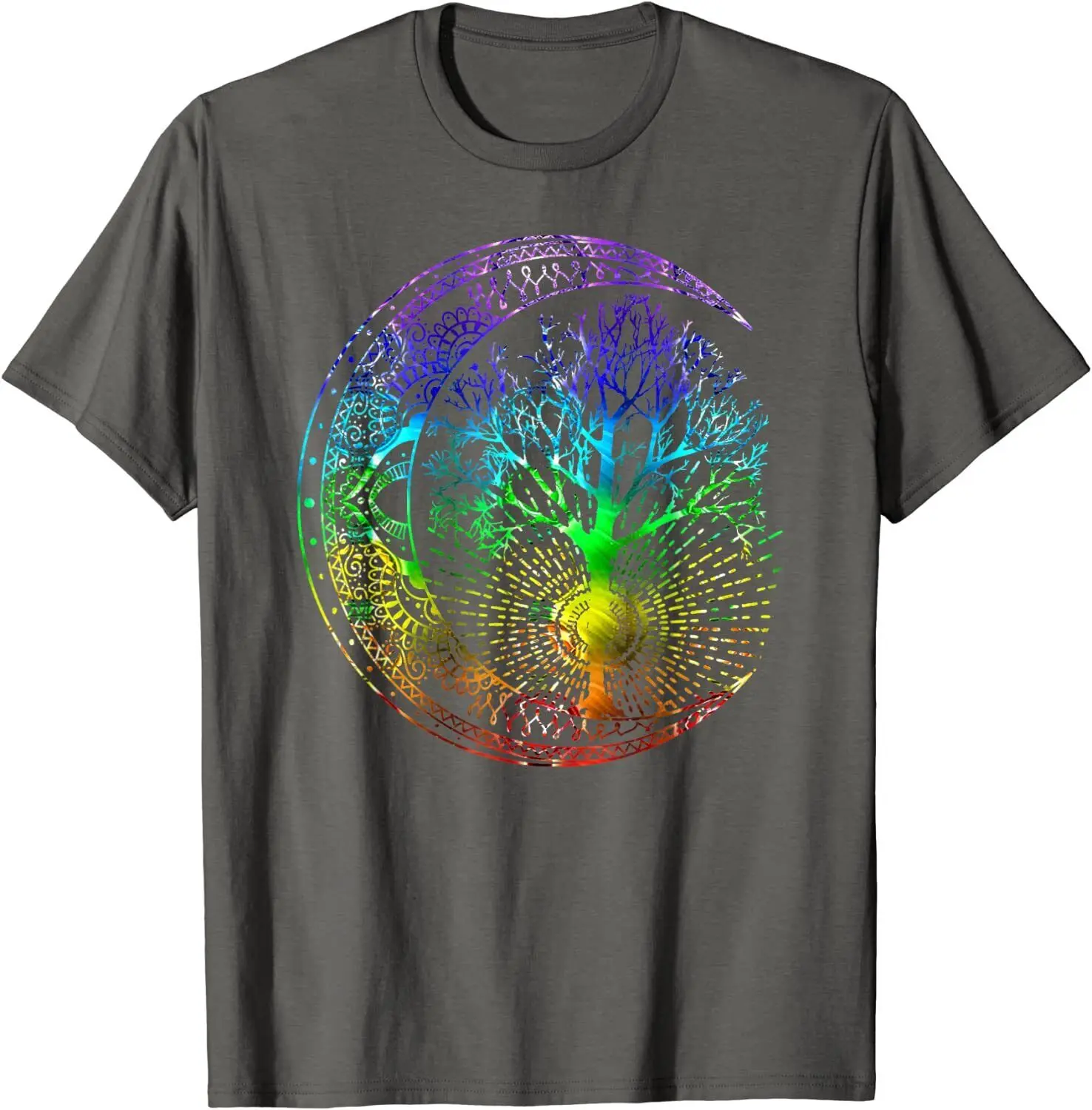 Mandala Moon Chakra Tree Of Life Yoga Sport Unisex T-Shirt