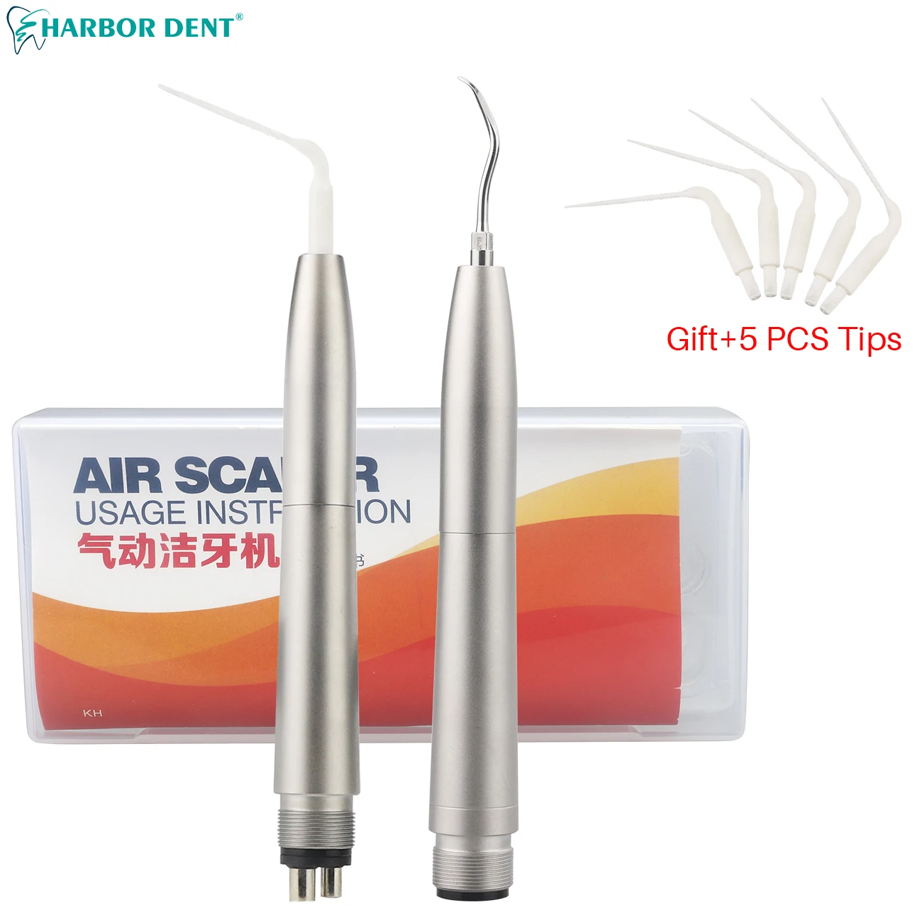 

Dental Air Scaler Handpiece Activation Irrigation Perio Scaling With 3 Tips Ultrasonic Tooth Calculus Remover Cleaner