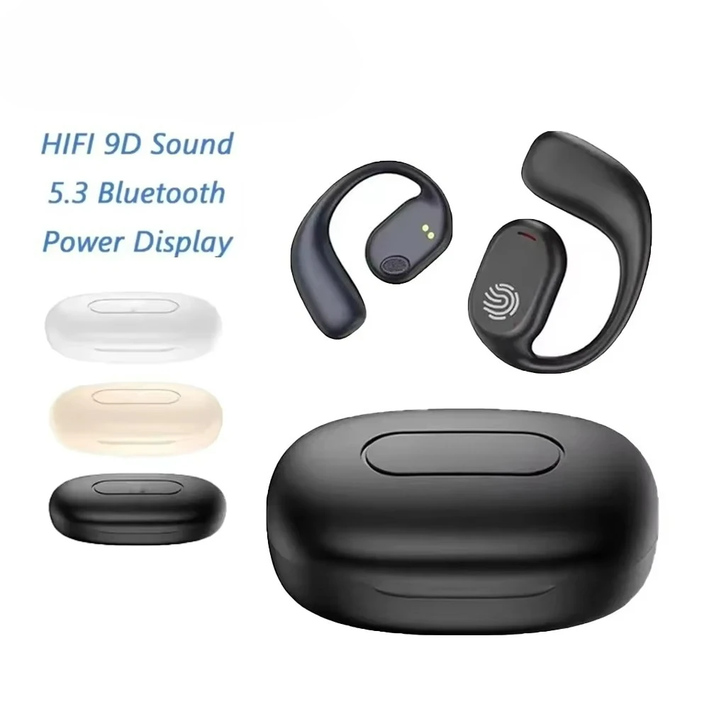 2028 QCY Bone Conduction Earphones Sports Bluetooth 5.3 Wireless Earbuds HiFi 9D Stereo Waterproof Touch Control Noise Cancel
