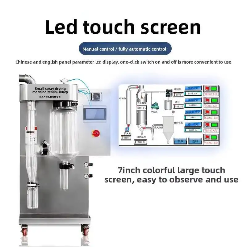 Small Lab Spray Dryer Laboratory Spray Drying Equipment Food Herbal Protein Powder Spray Drying