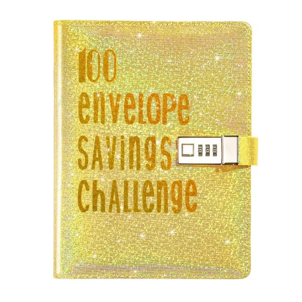Cash Envelopes Money Saving Binder Password Lock Colorful Mini Budget Binder Tear Resistant Waterproof