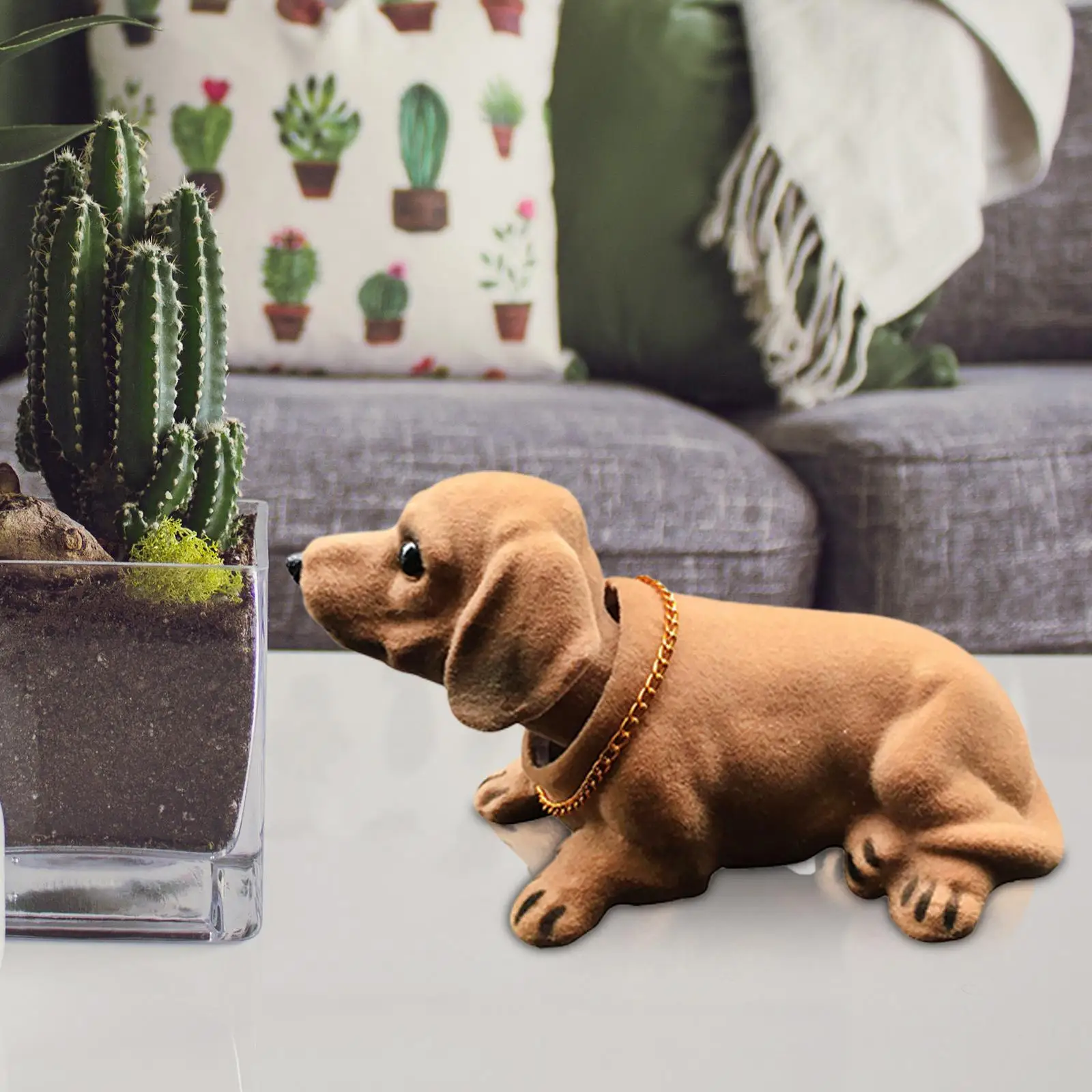 Creative Bobble Head Dog Figure Bobblehead Auto Car Dashboard Decoration Cartoon Animal Nodding Heads Shaking Head Dog