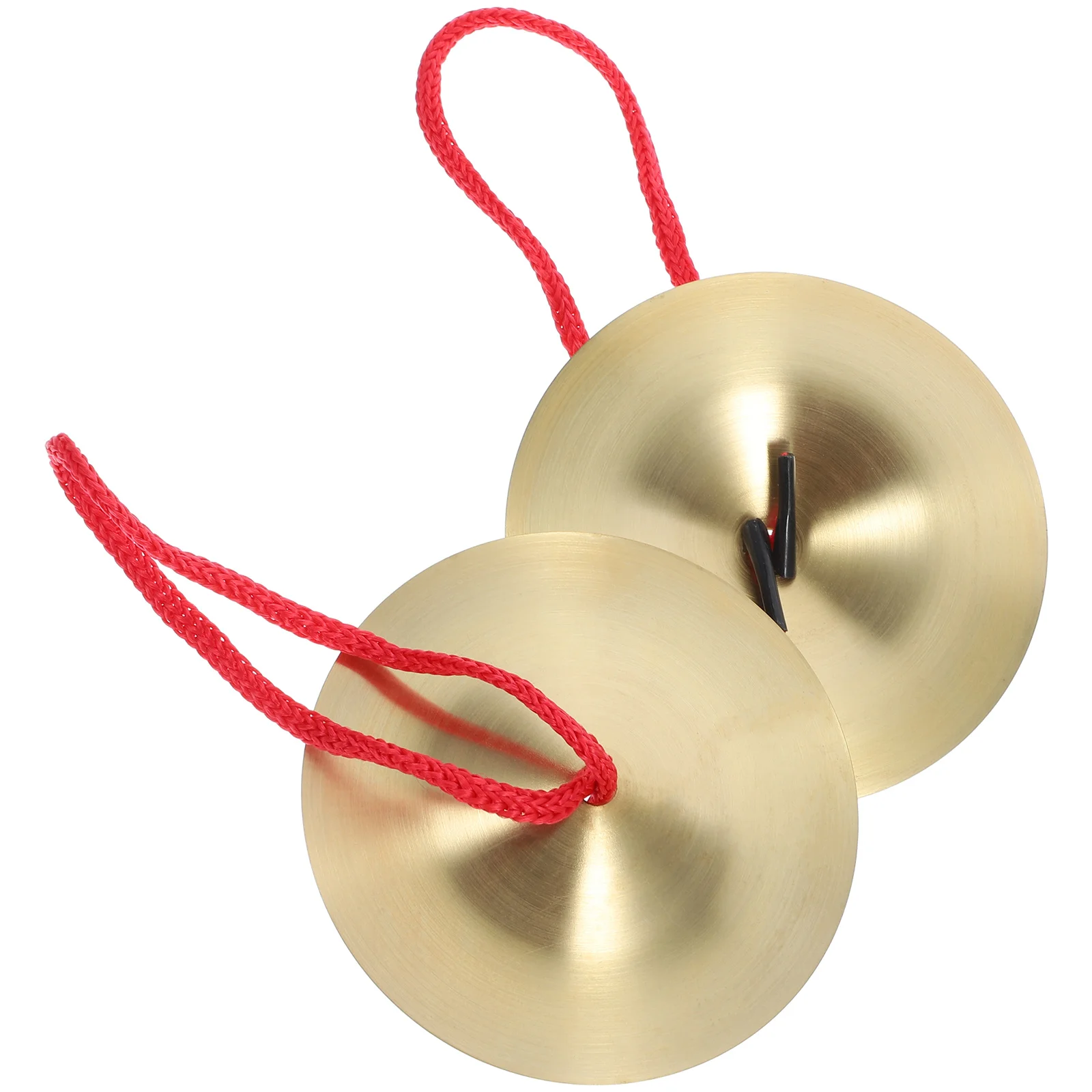 

1Pair Copper Cymbal Teaching Aid Professional Alloy Finger Cymbals Smooth Edge Safe for Kids Childrens Musical Instrument Play