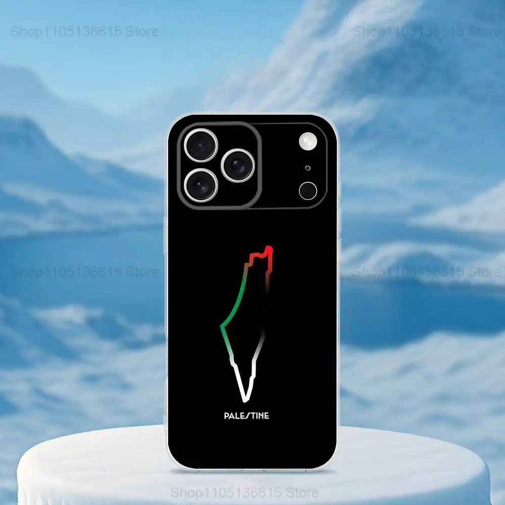 Art Embroidery-PalesTine-ES Phone Case For iPhone 16,15,14,13,12,11,17 Pro,Max,Plus,X,XS,XR,SE,Mini Transparent Soft Cover #2