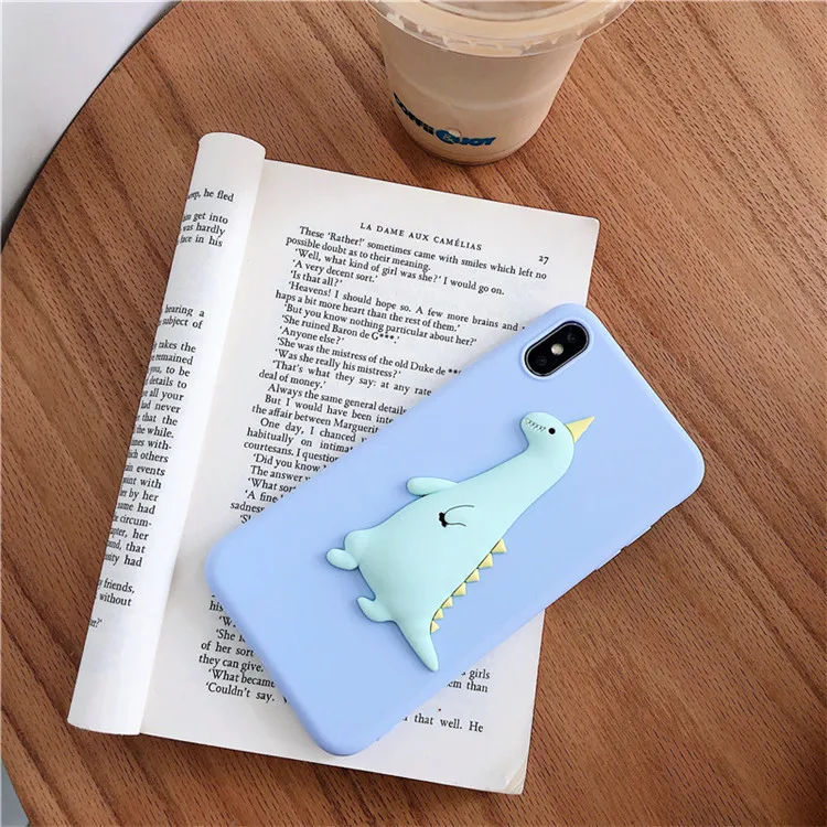 3D Cartoon Dinosaur Candy Case for Samsung Galaxy Note 20 10 9 8 A10 A20 A30 A50 A70 S6 S7 Coque Chicken Funda Soft TPU Cover