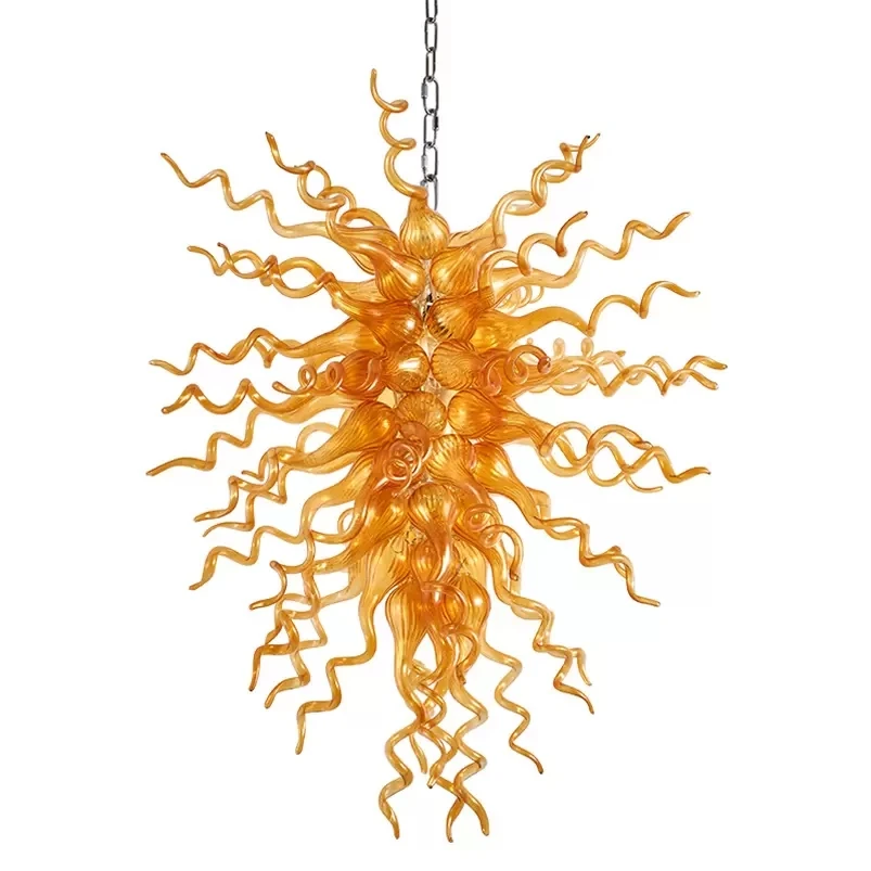 Graceful Suspended 100% Hand-blown Glass Pendant - Illuminate in Style