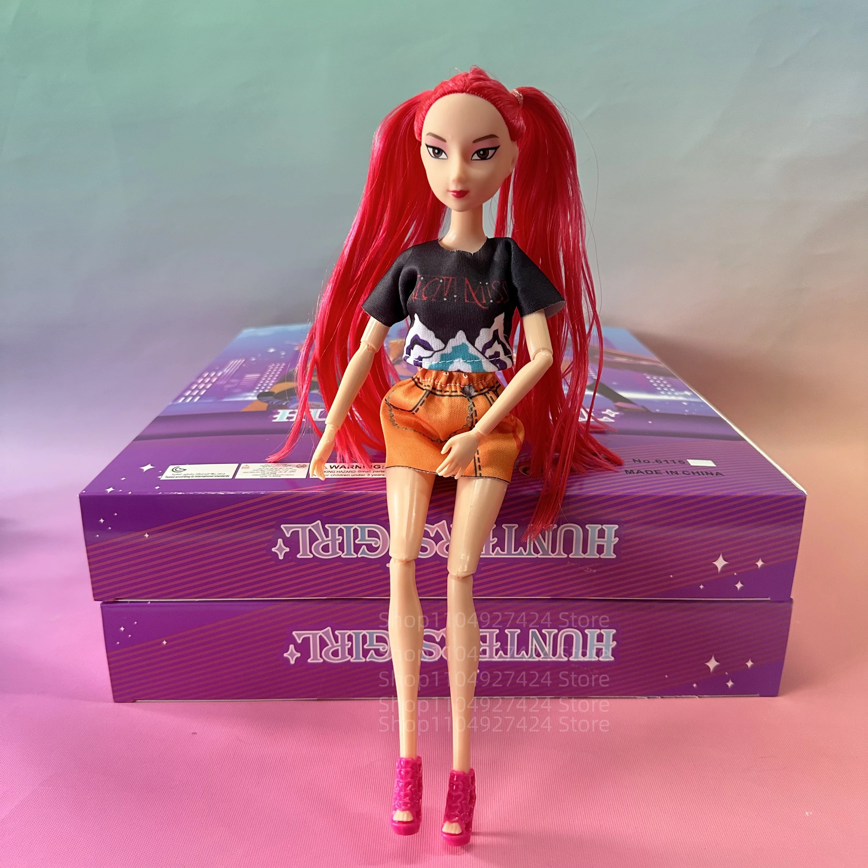 **** جديد Kpop شيطان الصيادين عمل الشكل دمية من الفينيل لعبة Kawaii هنتركس شخصيات كرتونية رومي ميرا زوي للأطفال هدية الكريسماس #4