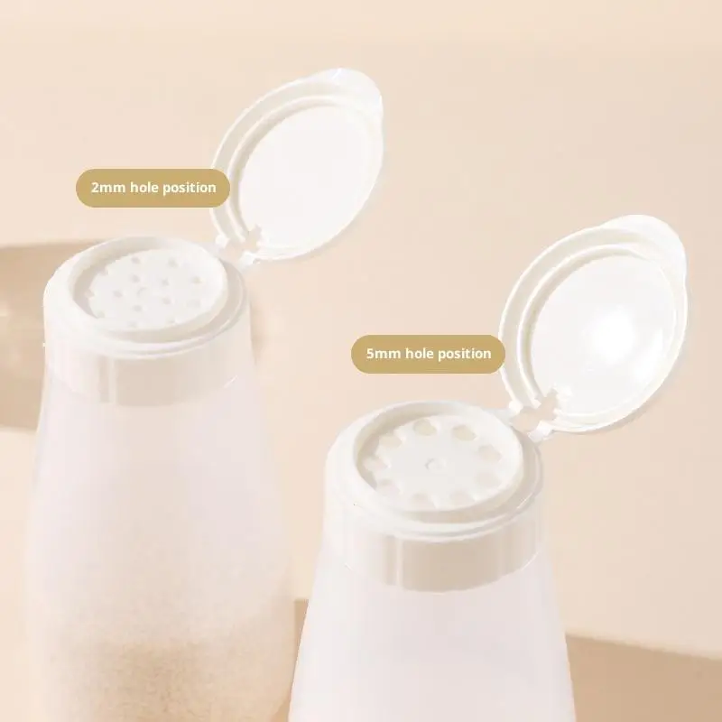 1 Piece Plastic Spice Bottle with Lid - Dustproof Mini Seasoning Jar Salt Pepper Shaker for Kitchen Barbecue Supplies