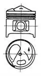 

93582610 поршень + сегмент для мм