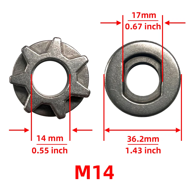 12/16 Inch Electric Saw Bracket Set M14 Angle Grinder Converted to Electric Chainsaw Adapter Tool Portable Conversion Head Kits