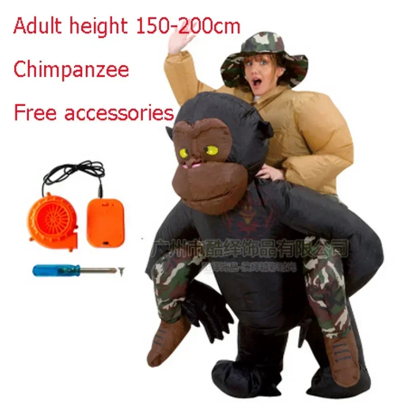 Bear House AA Inflatable Halloween Costume For Adult Kids Fan T-rex Gorilla Sumo Cow Horse Cowboy Dinosaur Infla New 2025 WKD001