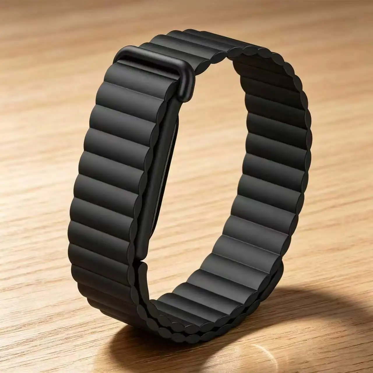 Magnetisches Weiches Silikon-Uhrenarmband für Fitbit Air Classic Geripptes Sportarmband Ersatz-Armband mit Zinklegierung-Schnalle TPU-Armband – Detail 3