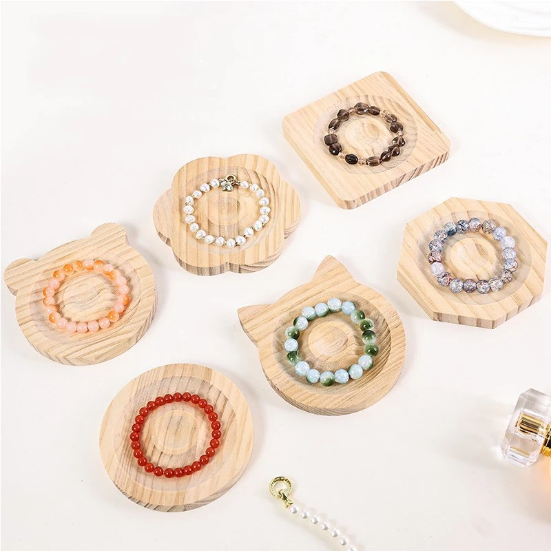 DIY Wooden Bead Board Bracelet Design Board Beading Jewelry Organizer Tray Mats for Jewelry Making and Display