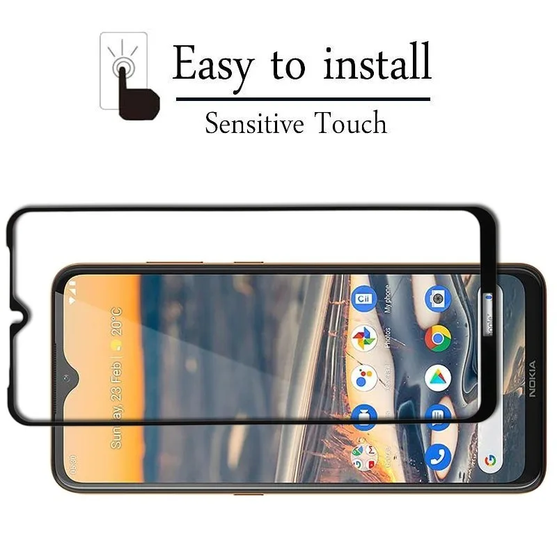 Full Cover Protective Glass For Nokia 5.4 3.4 5.3 8.3 2.3 1.3 Screen Protector For Nokia 3 3.1 3.2 5 5.1 X5 6 6.1 6.2 7 7.1 7.2