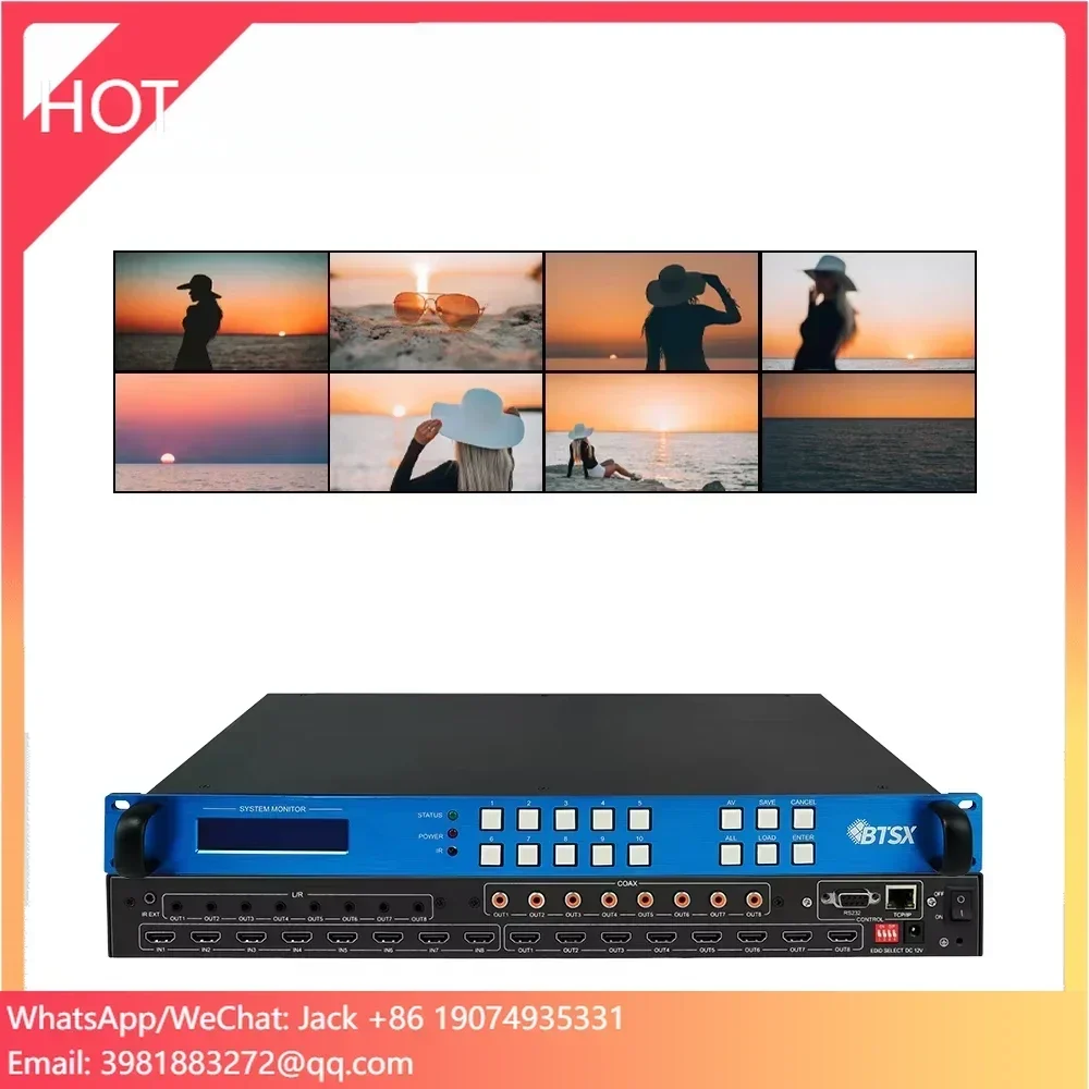 Bitvisus 4K Matrix Switcher 8x8 Matrix Switcher