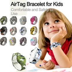 Waterproof AirTag Bracelet for Kids, Hidden Printed Wristband for Apple Air Tag, Silicone Holder Case for Band for Child Toddler