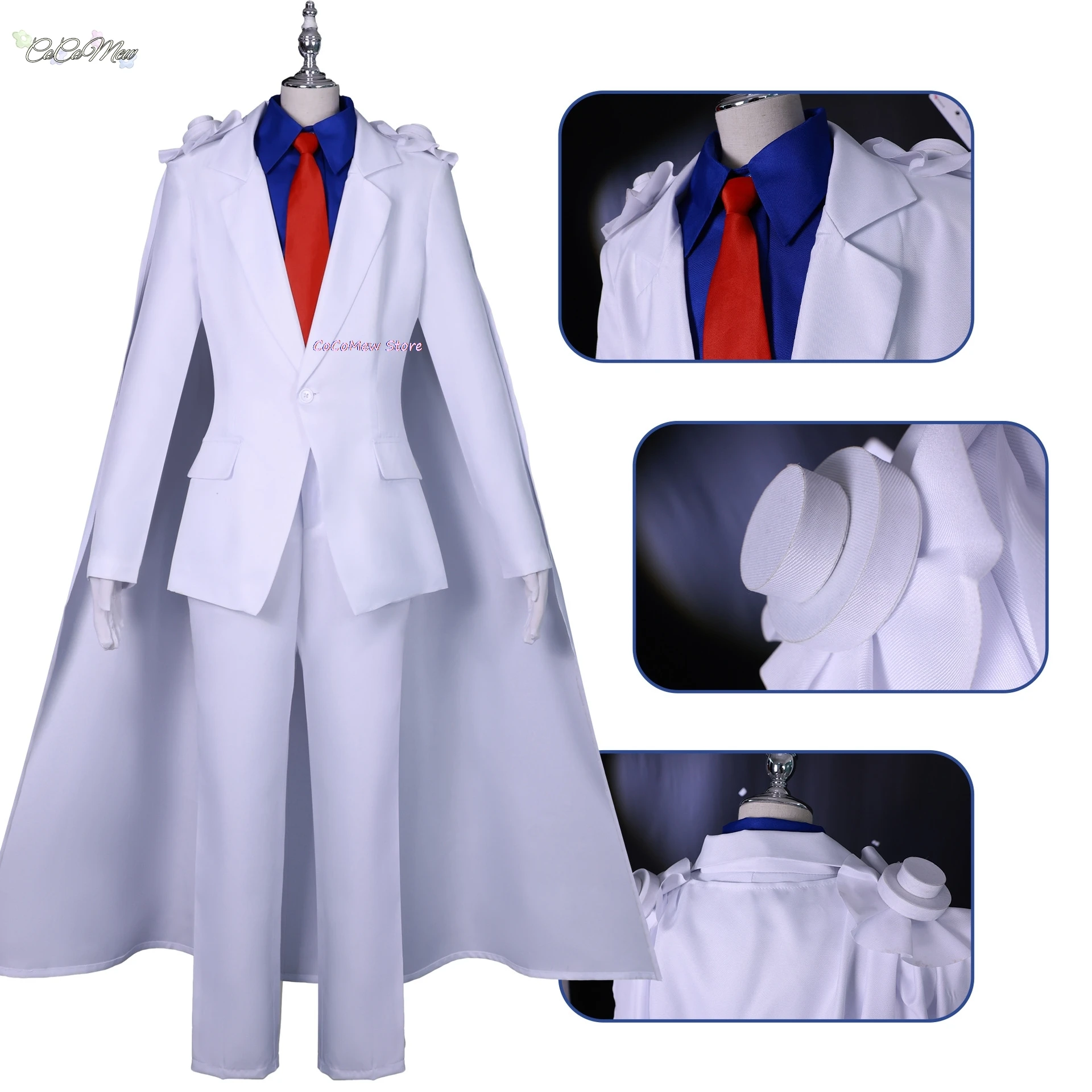 Sepatu Cosplay Kaito Kiddo, kostum Cosplay Edokawa Konan hatsori Heiji, sepatu seragam sekolah, detektif, permainan peran, harian