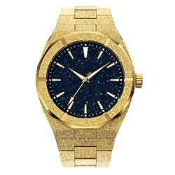 Mens Watch 50M Waterproof Stainless Steel Strap No logo MIYOTA 2035 Quartz Movement Luxury Sport Business Style Clock Gift