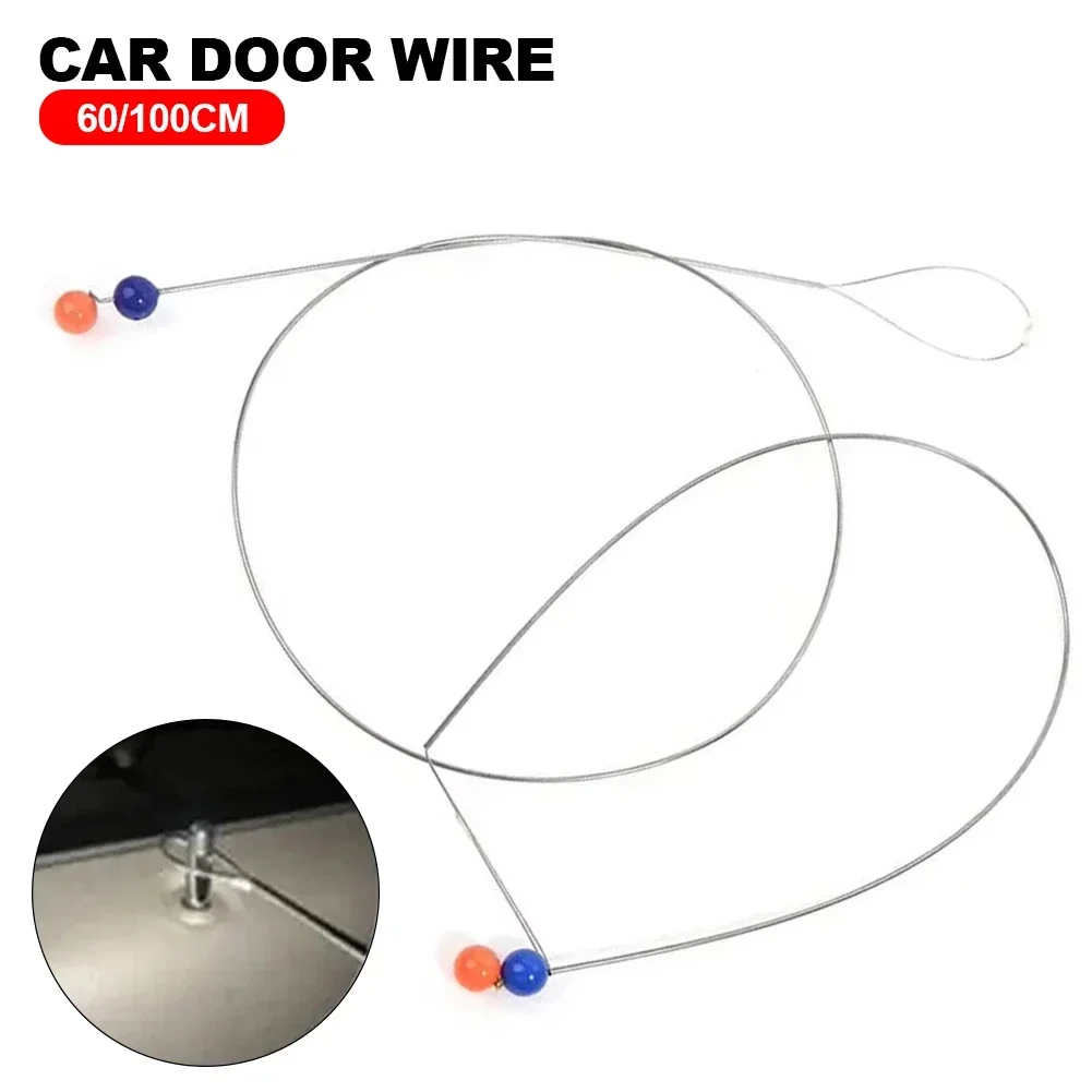 

60/100CM For Auto Pull Rope Car Door Lock Opener Tool High Quality Locksmith Supplies Tools Stainless Steel Steel Wire Ball