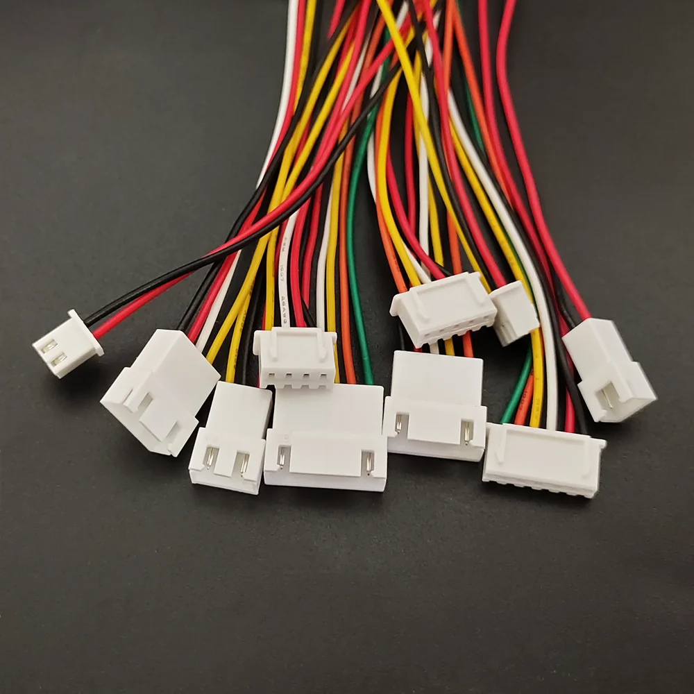 5/10Pairs JST XH 2.54 2P 3P 4P 5P 6PIN Male Female Plug Connector 2.54mm Pitch With Wire Cable Battery Charging Cable 10/15/20cm