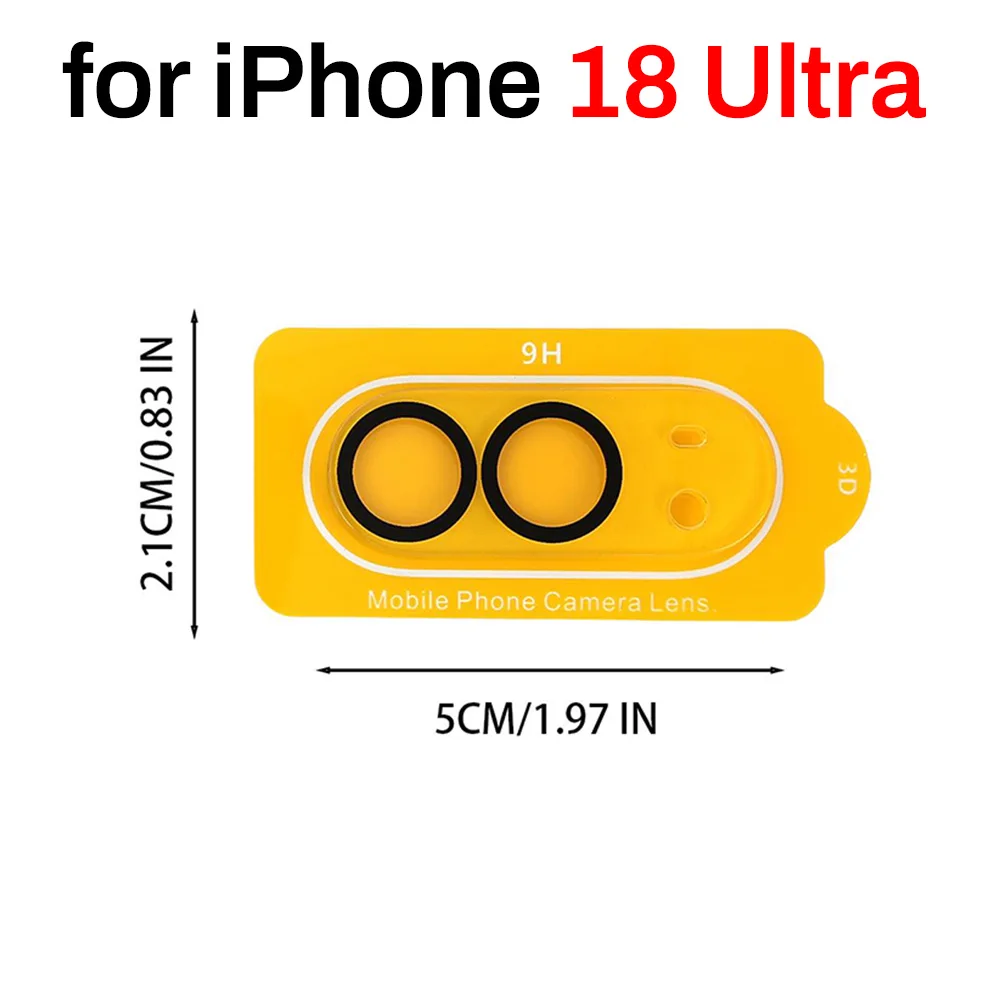 Voor iPhone 18 Ultra 9H Gehard Glas Lensbeschermer voor iPhone 18 Pro/18 Pro MAX HD Heldere Cameralens Anti-kras Film 18PM