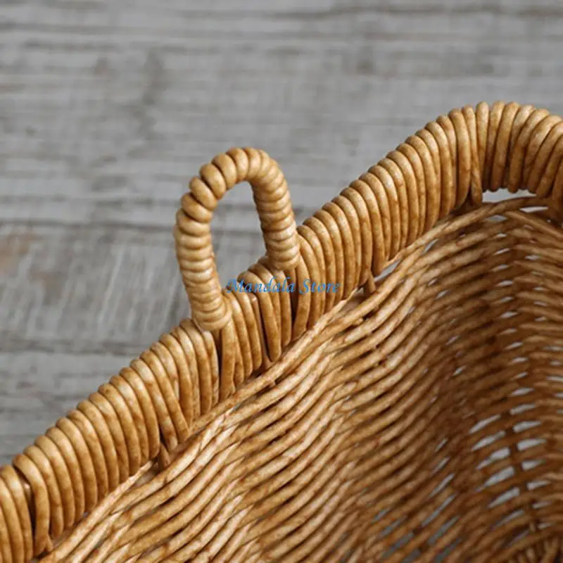 

U2JC Kitchen Woven Wall Basket for Storing Cooking Spices and Vegetables