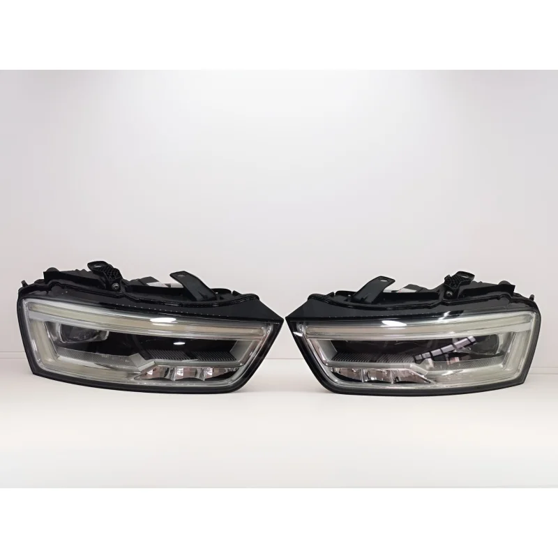 LED Headlight Assembly for Audi Q3 8U 2016-2018 1st Gen Left Right 8U0941773 941774 Dual Projector L Shaped DRL IP67 OEM Fit