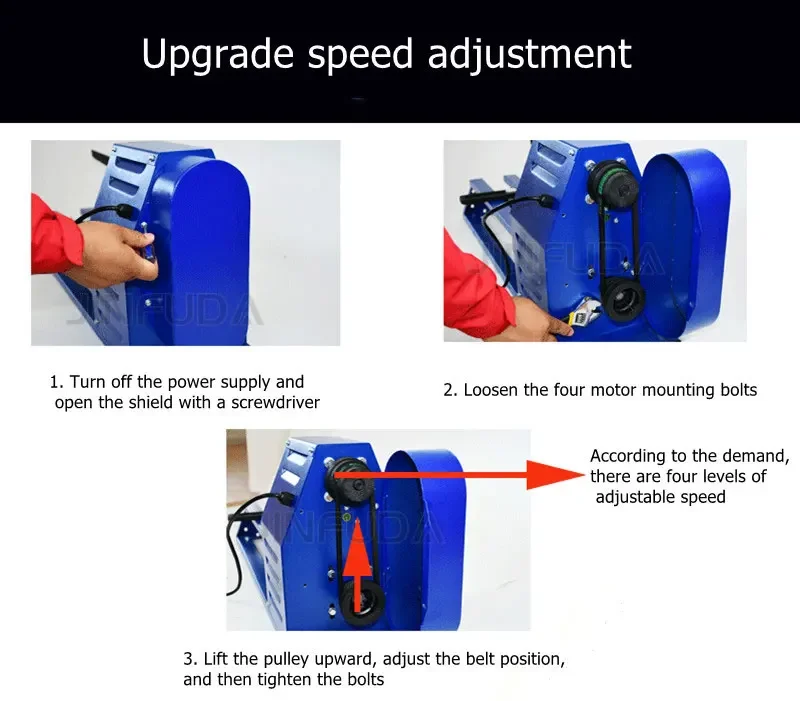 Small household DIY adjustable speed multifunctional lathe 370W wood rotary tool mini chuck lathe