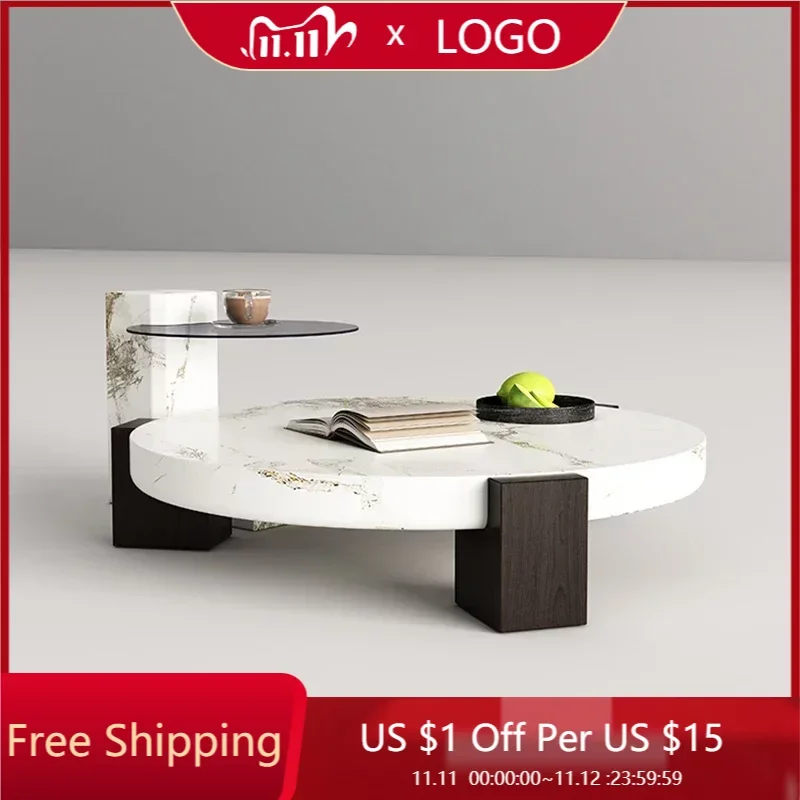 

Design Transparent Floor Table Marble Round Funky Nordic Luxury Coffee Tables Vanity Muebles Para El Hogar Home Furnitures