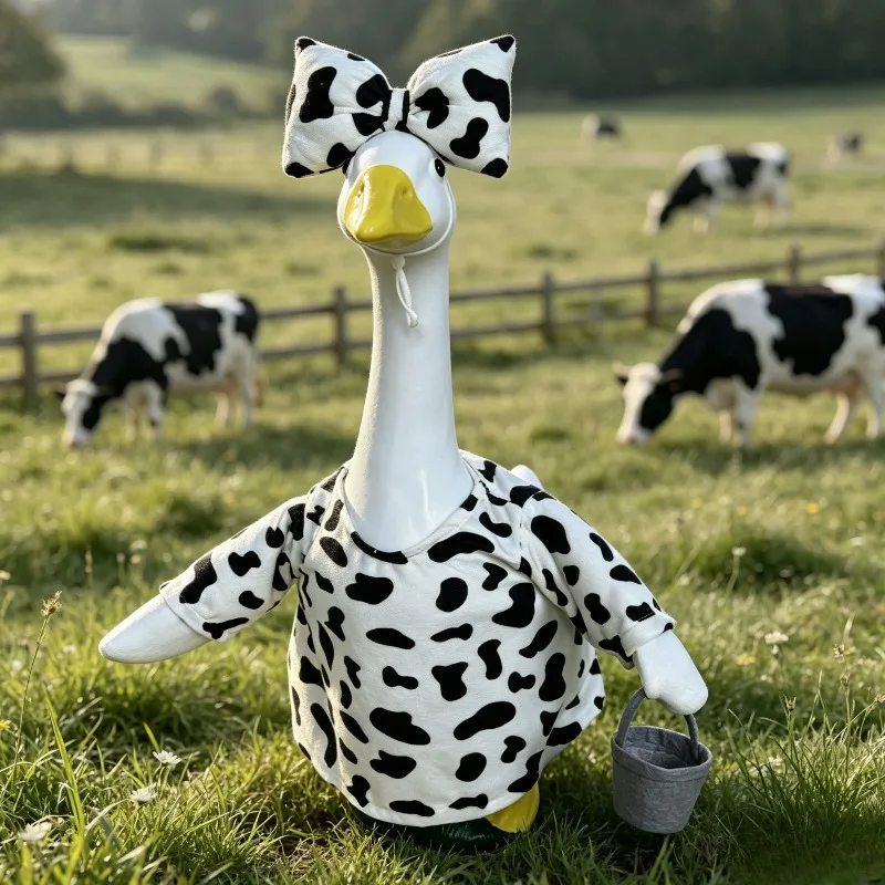 Don't Miss Out! 2026 Version of 23 - Inch Porch Goose Cow Costume A Must - Have for Courtyard and Farm Decoration Super Funny!