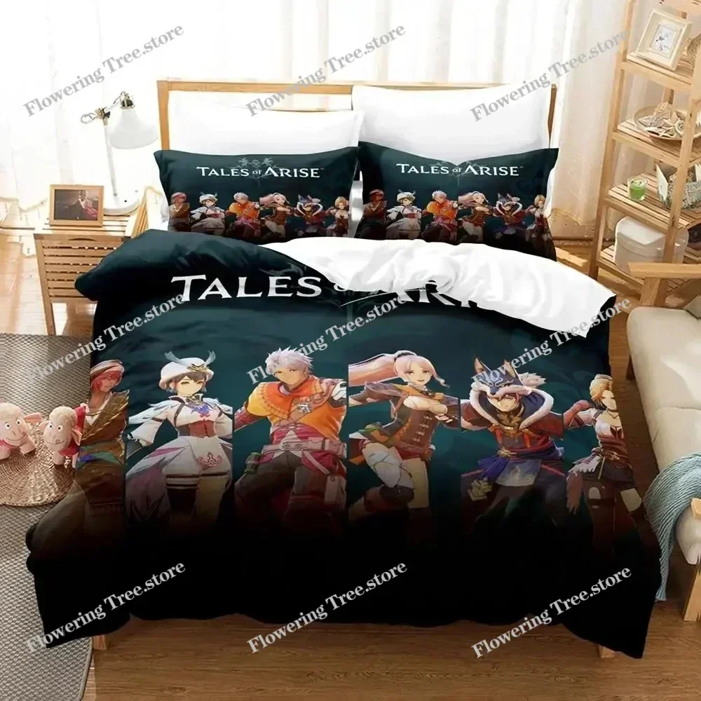 

3D Print Game Tales of Arise Bedding Set Duvet Cover Bed Set Quilt Cover Pillowcase Comforter king Queen Size Boys Adult029963