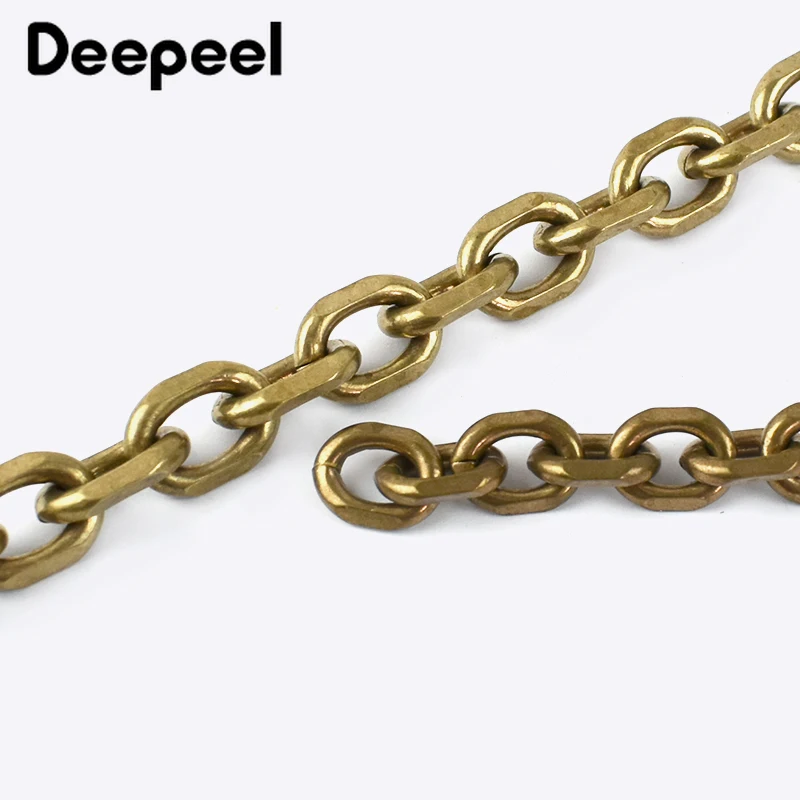 50/100 سنتيمتر الصلبة النحاس سلسلة معدنية الجينز السراويل حقيبة بحزام حزام محفظة حقيبة يد ديكور سلاسل ربط مشبك إكسسوارات الأجزاء الداخلية للكمبيوتر ذاتية الصنع #2