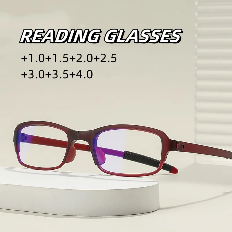 

TR90 Ultra Light Folding Presbyopia Glasses with Resin Lenses Drop Resistant Reading Eyeglasses Unisex Portable Foldable Eyewear