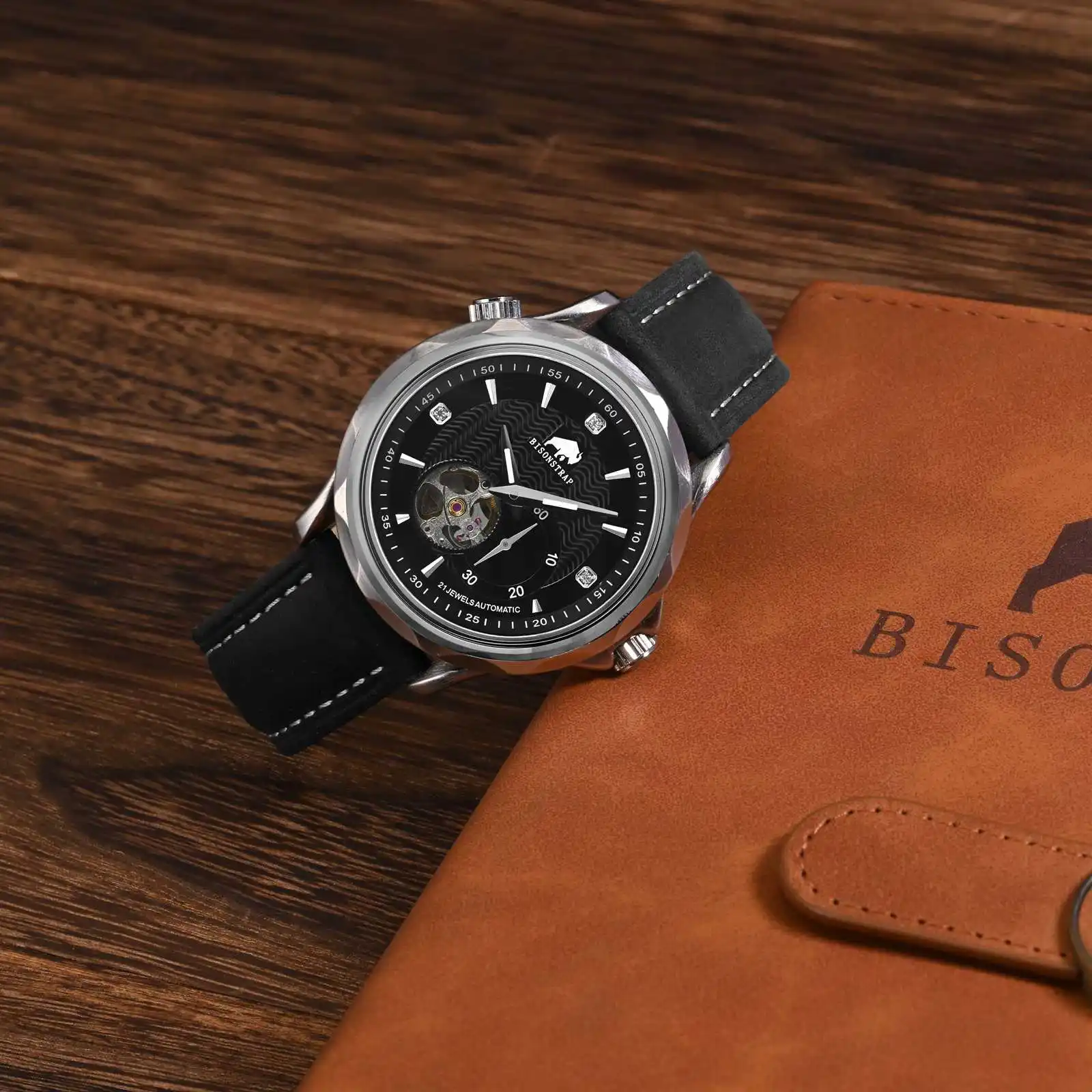 BISONSTRAP Geniune Leather Watch Strap 14mm 17mm 18mm 19mm 20mm 21mm 22mm 23mm 24mm Replacement Bracelet for Men Women Watchband