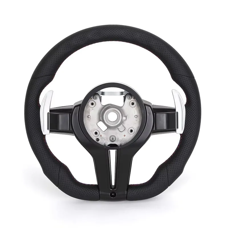 LED Dashboard Display Custom Stitch Steering Wheel, Premium Leather Sport Mod Parts Fit Popular Aftermarket Sedan Chassis Upgrad view 2