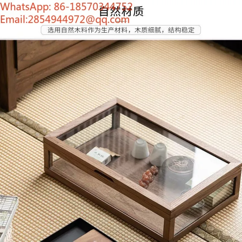 Display Box Dust-proof Five-sided Transparent Glass Storage Display Case