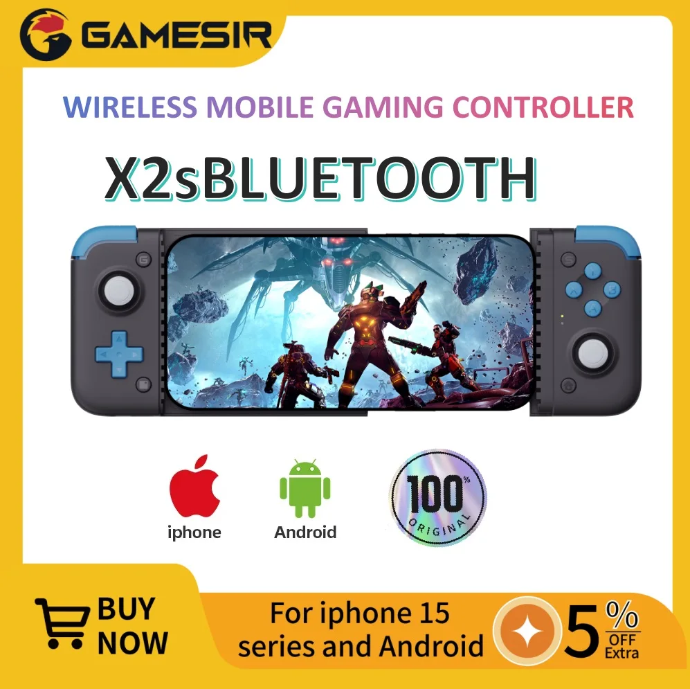 

Gamesir x2s Bluetooth gamepad movel, joystick para android, ,videogame em nuvem, xbox pass cloud, efeito hall