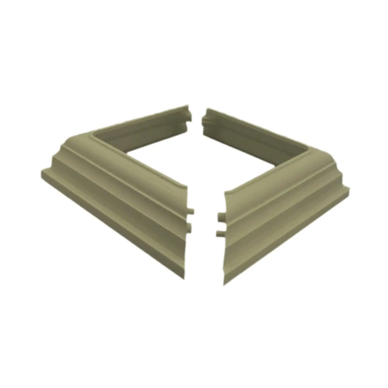 

Vinyl Post Skirt for 4 inch x 4 inch Convenient Post Cover Fence Base Accessories Split Design Base for Porch Fence Deck Patios