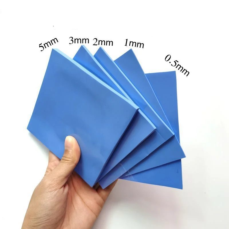 0.5/1mm 100x100mm Silicone Thermal Pad Sheet Computer PC CPU Graphics Chip Heat Sink Heatsink Cooling Conductive Sellotape