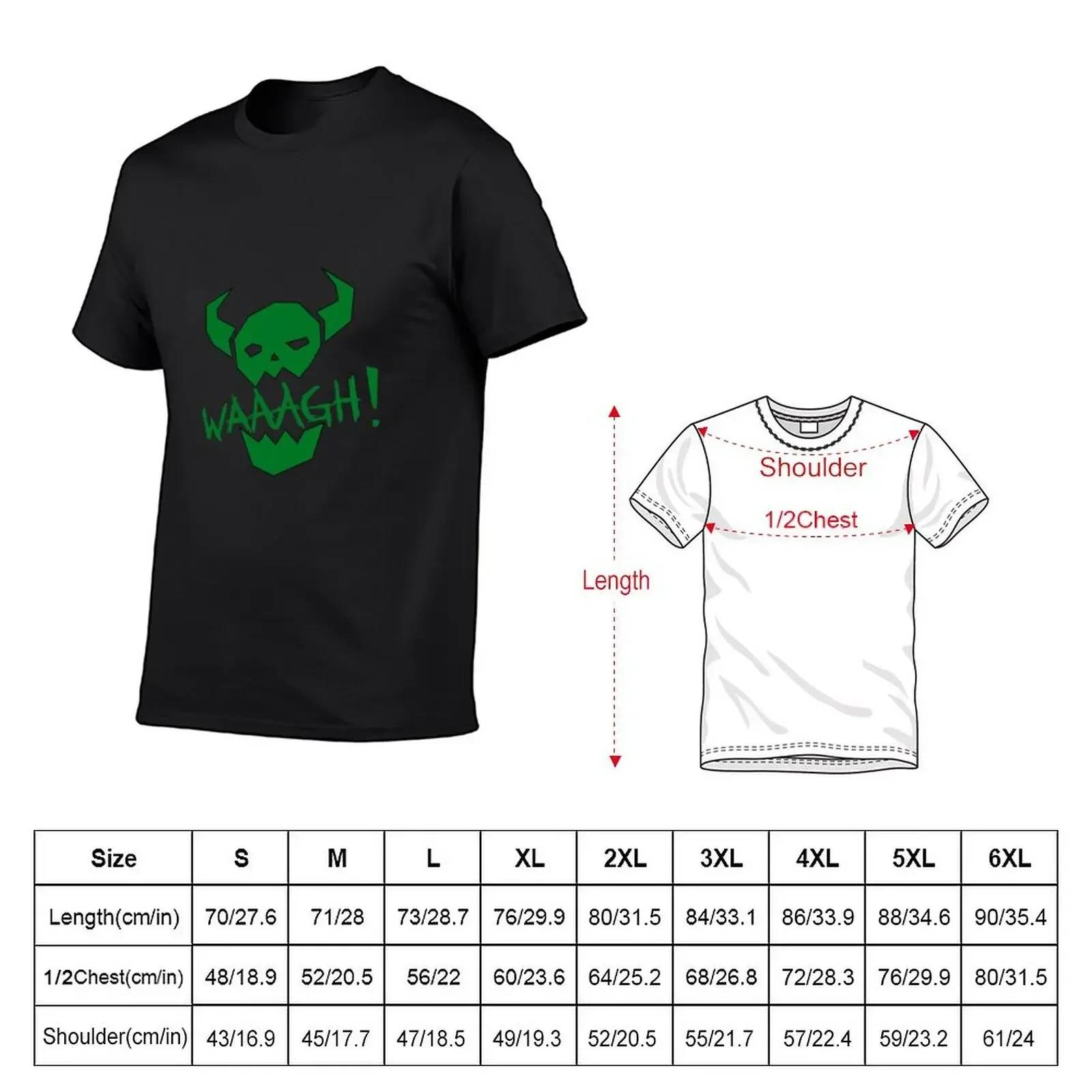 Ork WAAAGH! T-Shirt vintage anime shirt quick-drying oversizeds customs funny t shirts men