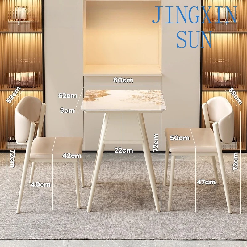 Modern simple casual table and chair combination set edge few Side coffee tables Desk living room chairs Relaxing Home Furniture