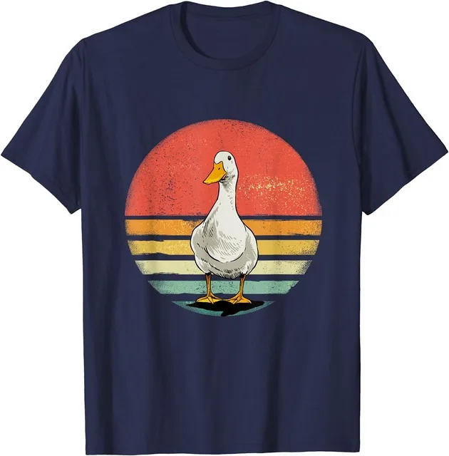 Vintage Duck Funny Cute Animals Gift Unisex T-Shirt S-5XL