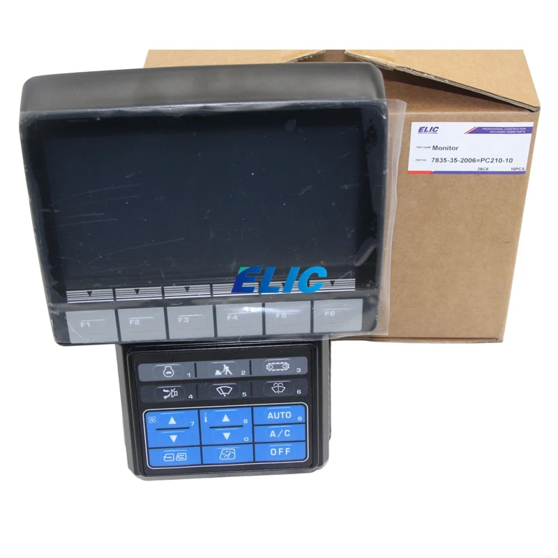 Elic 7835-35-2006 Monitor Cluster Gauge Assy For Komatsu PC210-10 PC210LC-10 Excavator With Program