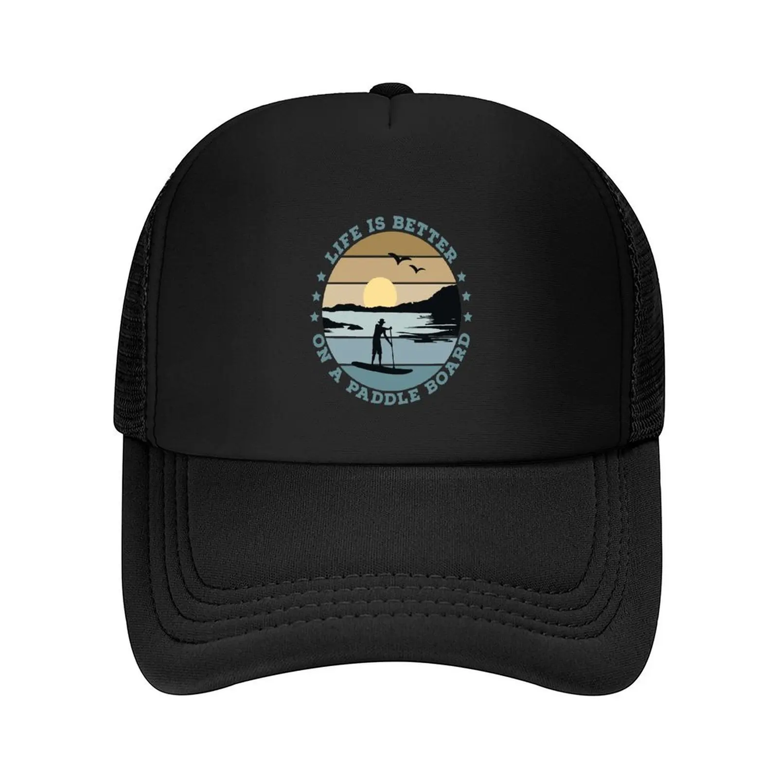 

SUP - Life is better on a paddle board (Men) Baseball Cap Streetwear birthday New In The Hat Men Caps Women's
