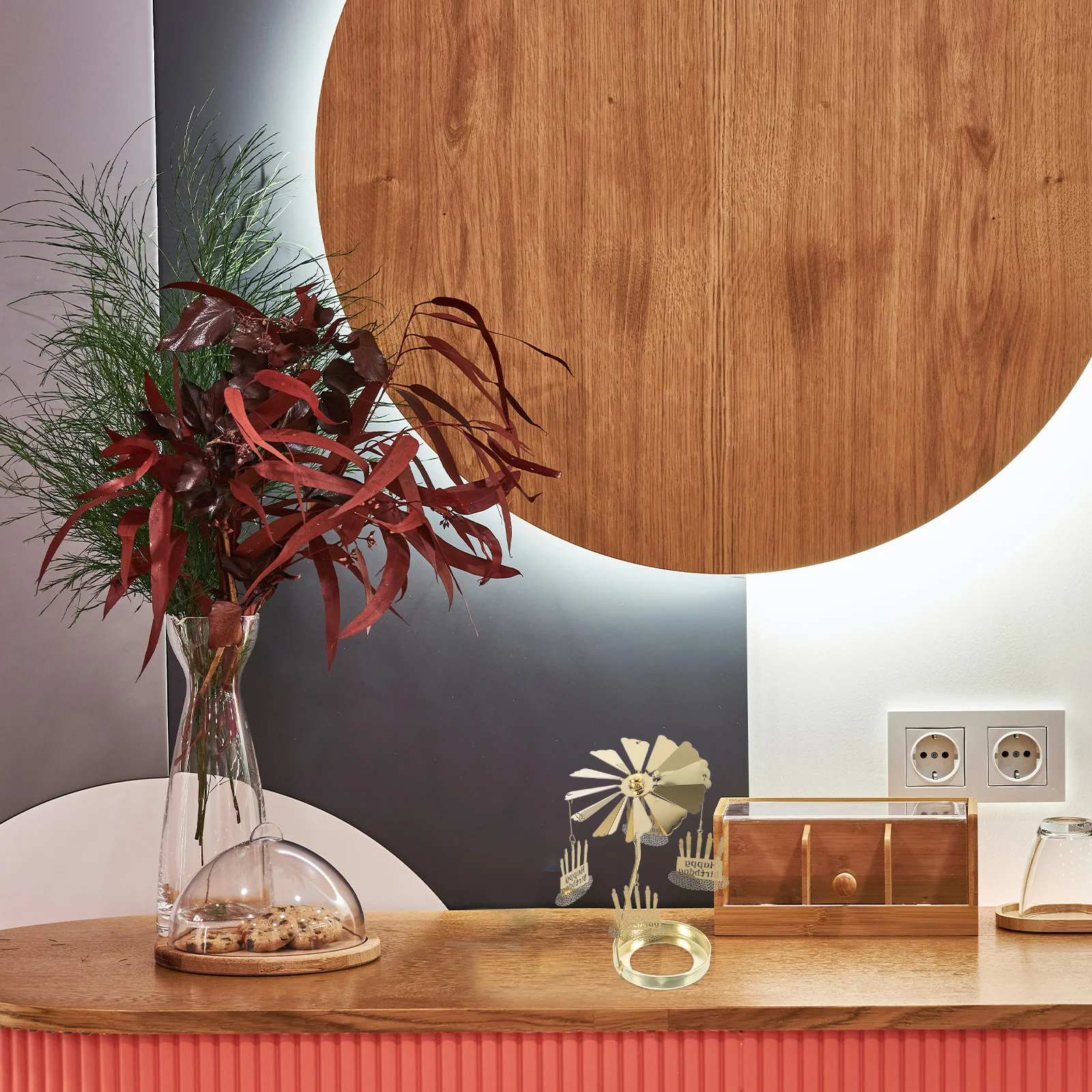 

Rotary Candlestick Holder Elegant Rotating Tealight Stand for Aromatherapy Decoration Living Room Wedding Party Home Decor