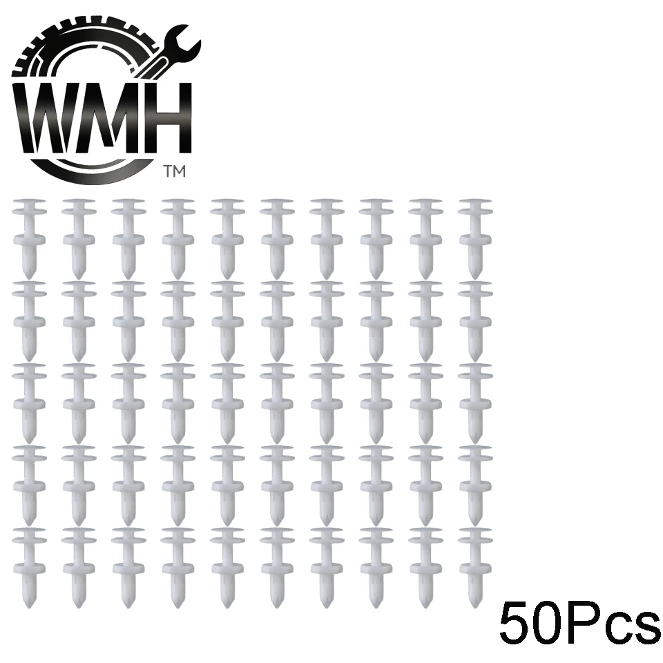 50pcs 15960325 Car Door Trim Panel Plastic Clips Auto Fastener Push Retainer Bumper Fender Engine Cover Rivets For GM Trucks