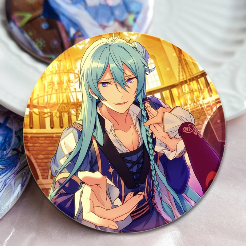 Cartoon Cosplay Game Brooches Wataru Hibiki Badge Handmade Cute Enamel Pins for Clothes Backpack Jewelry Accessories 32/44/58mm